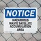 Signmission Hazardous Waste Satellite Accumulation Area OSHA Notice Sign, Plastic, 10in W x 7in L, 2PK OS-2PACK-NS-P-710-L-13335 - alternate 2